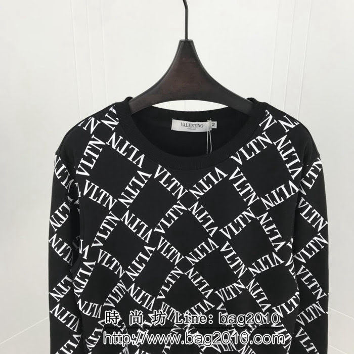 VALENTINO華倫天奴 19ss早春新款 原版純棉衛衣 VLTN系列 全身VLTN字母拼接菱形 高版本男女同款 ydi2133